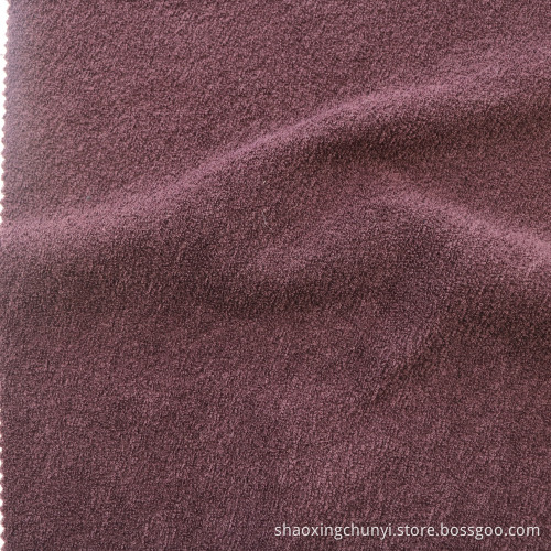 Tränenresistente 100polyester einfache ein Seitenpinsel Schussgestricke Ameise Fleece Stoff für Mantelsofa Set Home Textile